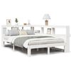 vidaXL Bookcase Bed without Mattress White 120x200 cm Solid Wood Pine