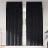 vidaXL Blackout Curtains 2 pcs Black 140 x 245 cm Velvet