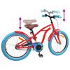 vidaXL Kids Bike 18'' for 5-7 Years Old Red