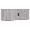 vidaXL 3 Piece TV Cabinet Set Grey Sonoma Engineered Wood