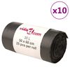 vidaXL Bin Bags 250 pcs Black 35 L