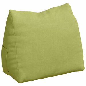 vidaXL Back Pillow Light Green 45 x 20 x 35 cm Fabric
