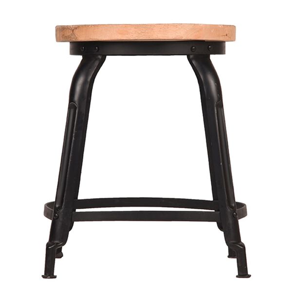 LABEL51 Stool Delhi 37x37x47 cm Black