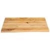 vidaXL Table Top Live Edge 60x60x3.8 cm Solid Wood Mango