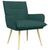 vidaXL Armchair Dark Green Fabric