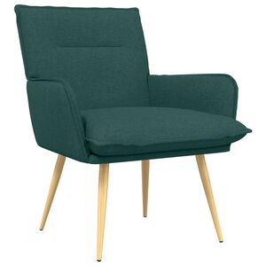 vidaXL Armchair Dark Green Fabric