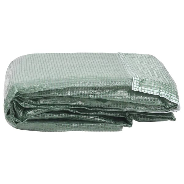 vidaXL Greenhouse Replacement Cover (32 m²) 400x800x200 cm Green