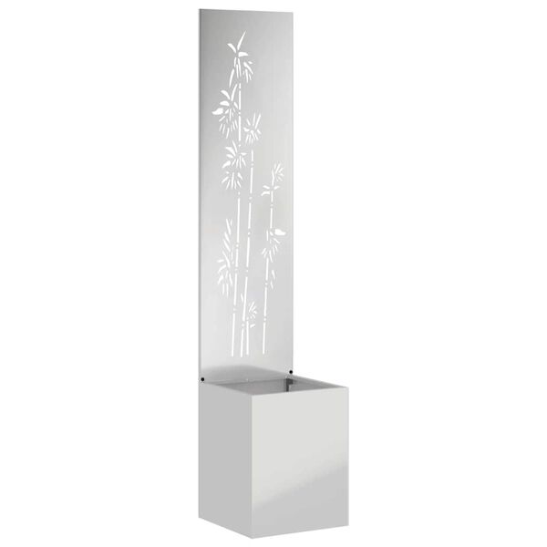 vidaXL Garden Privacy Screen Silver 32 x 150 cm Galvanised steel