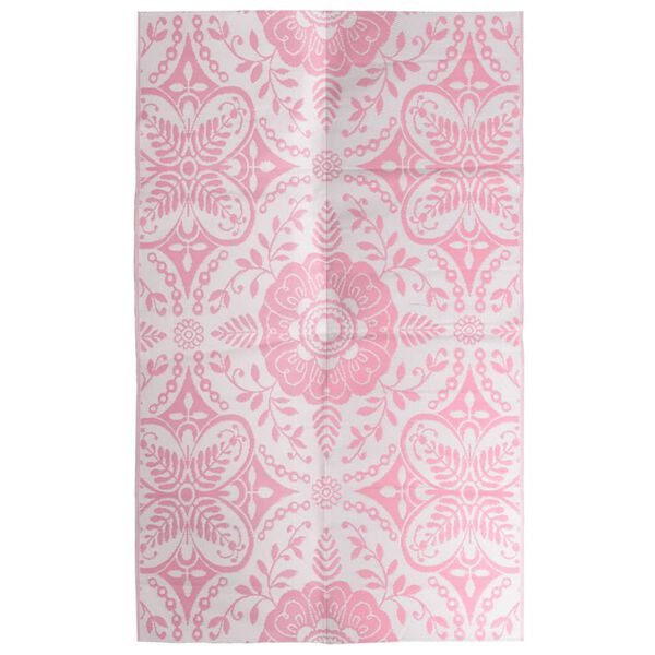 vidaXL Outdoor Carpet ARAKIL Pink 190x290 cm PP