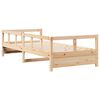 vidaXL Daybed without Mattress Natural 90x200 cm Solid Wood Pine