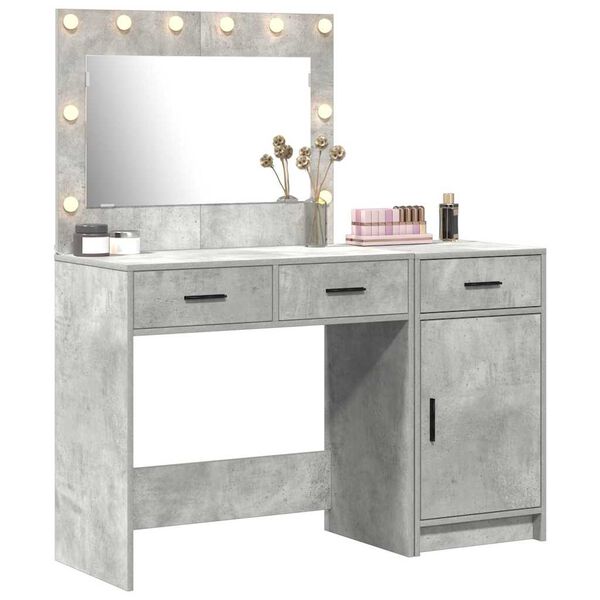 vidaXL Dressing Table 2 pcs Grey 40 x 41 x 75 cm Engineered wood