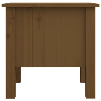 vidaXL Side Table Honey Brown 40x40x39 cm Solid Wood Pine