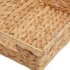 vidaXL Storage Baskets 2 pcs Natural 38 x 28 x 15 cm Water hyacinth