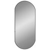 vidaXL Wall Mirror Black 80x35 cm Oval