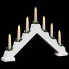 vidaXL Christmas Candle Bridge 3 pcs White 39.5 x 5 x 29 cm
