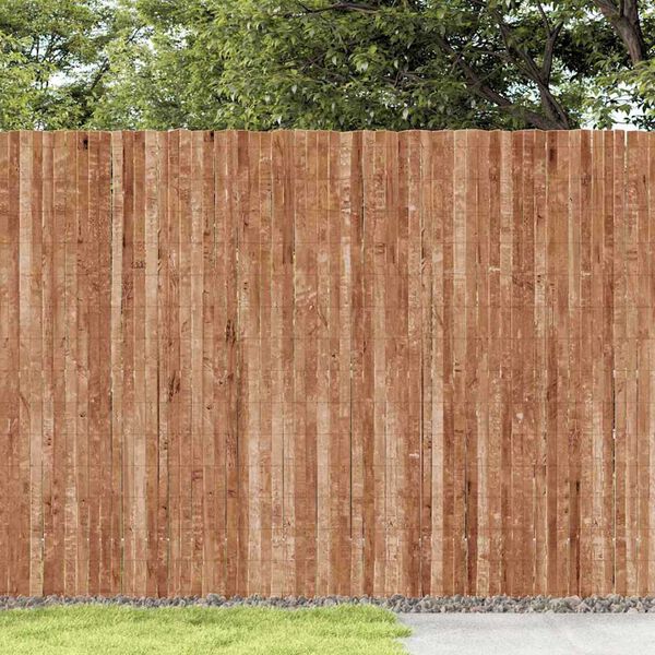 vidaXL Bark Fence Brown 400 x 150 cm Bark