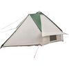 vidaXL Teepee Tent with Roof Green and White 490 x 410 x 210 cm