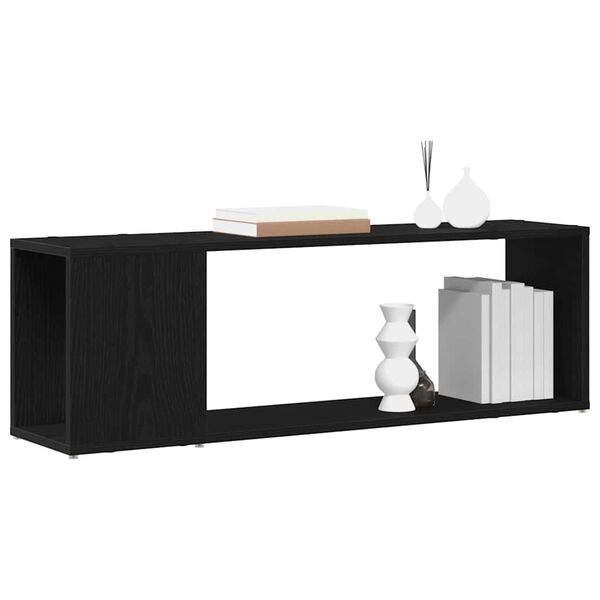 vidaXL TV Cabinet Set Black 100 x 24 x 63 cm Engineered Wood