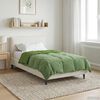vidaXL Winter Duvet Quilted Green 155 x 220 cm Microfiber