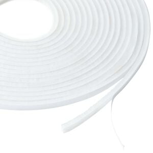 vidaXL Self-Adhesive Door Brush Seal 5 m PP White