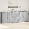 vidaXL Sideboards 3 pcs Grey Sonoma Engineered Wood
