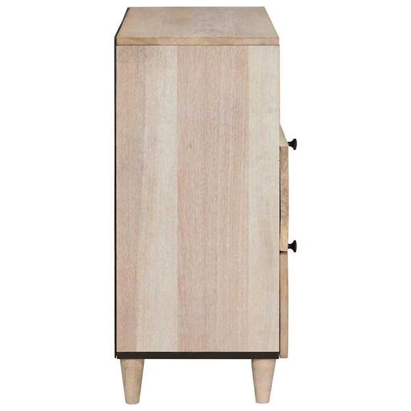 vidaXL Bedside Cabinet Beige 50 x 33 x 62 cm Solid Acacia wood