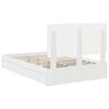 vidaXL Storage Bed with Headboard White 120 x 190 cm Engineered Wood