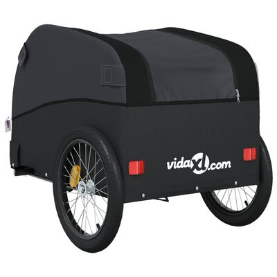 vidaXL Bike Trailer Black 45 kg Iron
