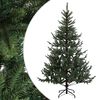 vidaXL Artificial Hinged Christmas Tree 210 cm PVC and Metal Green