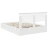 vidaXL Storage Bed with Headboard White 140 x 190 cm Engineered Wood