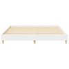 vidaXL Bed Frame No Mattress White 200x200 cm Engineered Wood