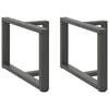 vidaXL Coffee Table Legs T-Shaped&nbsp;2 pcs Anthracite 60x25x(42-43) cm Steel