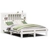 vidaXL Bookcase Bed without Mattress White 140x190 cm Solid Wood Pine