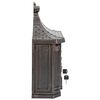 vidaXL Wall Mounted Mailbox Bronze 40.5 x 16 x 45 cm Cast Aluminum