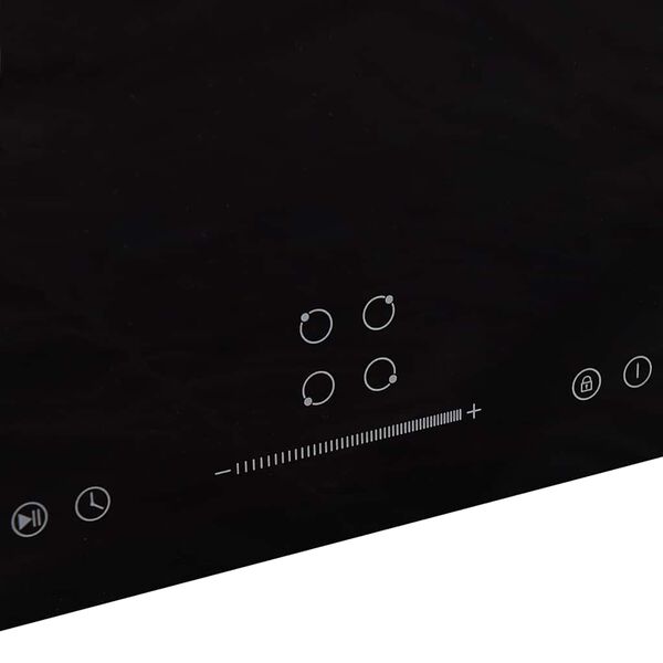 vidaXL Induction Hob with 4 Burners Touch Control Glass 77 cm 7000 W