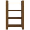 vidaXL Book Cabinet/Room Divider Honey Brown 80x35x125 cm Solid Wood