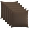vidaXL Cushion Cover 6 pcs HEERLEN Taupe 70 x 70 cm Fabric
