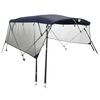 vidaXL 4-bow Bimini Top with Mesh Sidewalls 243x(170-182)x137 cm