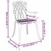 vidaXL Garden Chair 2 pcs White 53 x 51 x 88.5cm Aluminium