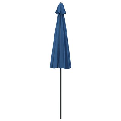vidaXL Outdoor Parasol with Aluminium Pole 270 cm Azure Blue