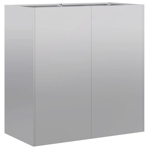 vidaXL Planter 80x40x80 cm Galvanised Steel