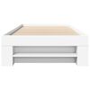 vidaXL Bed Frame without Mattress White 90x190 cm Single Engineered Wood