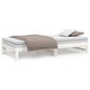 vidaXL Pull-out Day Bed without Mattress White 2x(100x200) cm