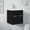 vidaXL Sink cabinet Black Oak 41 x 38.5 x 46 cm Engineered Wood