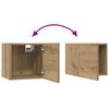 vidaXL TV Cabinet Set Wall-mounted 3 pcs Artisan Oak Engineered Wood