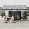 vidaXL Manual Retractable Awning Anthracite&White 450x300 cm
