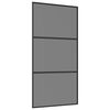 vidaXL Sliding Door 102 x 205 cm Tempered Glass and Aluminium