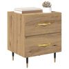 vidaXL Bedside Cabinet with Drawer 2 pcs Artisan Oak 40 x 35 x 47.5 cm
