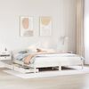 vidaXL Bed Frame without Mattress White 180x200 cm Super King Solid Wood Pine