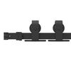 vidaXL Sliding Door Hardware Kit 152 cm Steel Black